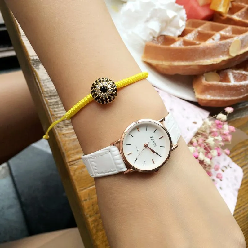 Sun Flower Eye Rhinestone Braided Macrame Bracelet
