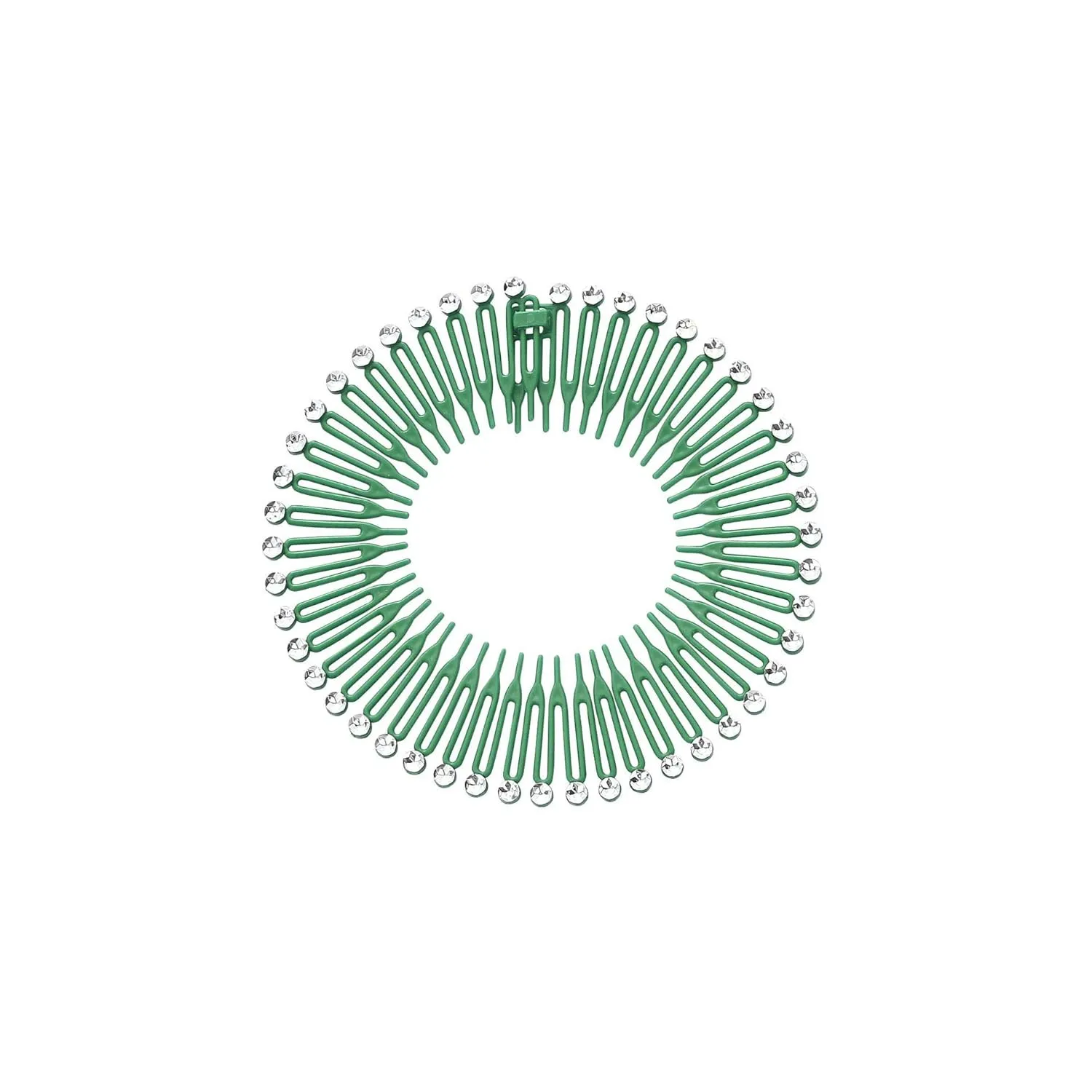 Suoirblss Hairband, 10PCS Stretch Flexible Hair Combs Headband, Deep Teeth Design, One Size Fits Most Women, Teens and Some Children, Hair Clips for Women's Lady, Dark Green