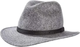 Tilley TWF1 Montana Wool Fedora Hat (Grey Mix, 7 3/4)