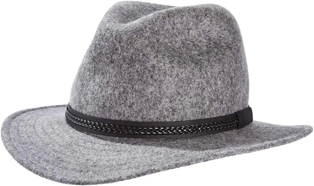 Tilley TWF1 Montana Wool Fedora Hat (Grey Mix, 7 3/4)