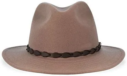 Tilley TWF1 Montana Wool Fedora Hat (Taupe, 7 1/2)