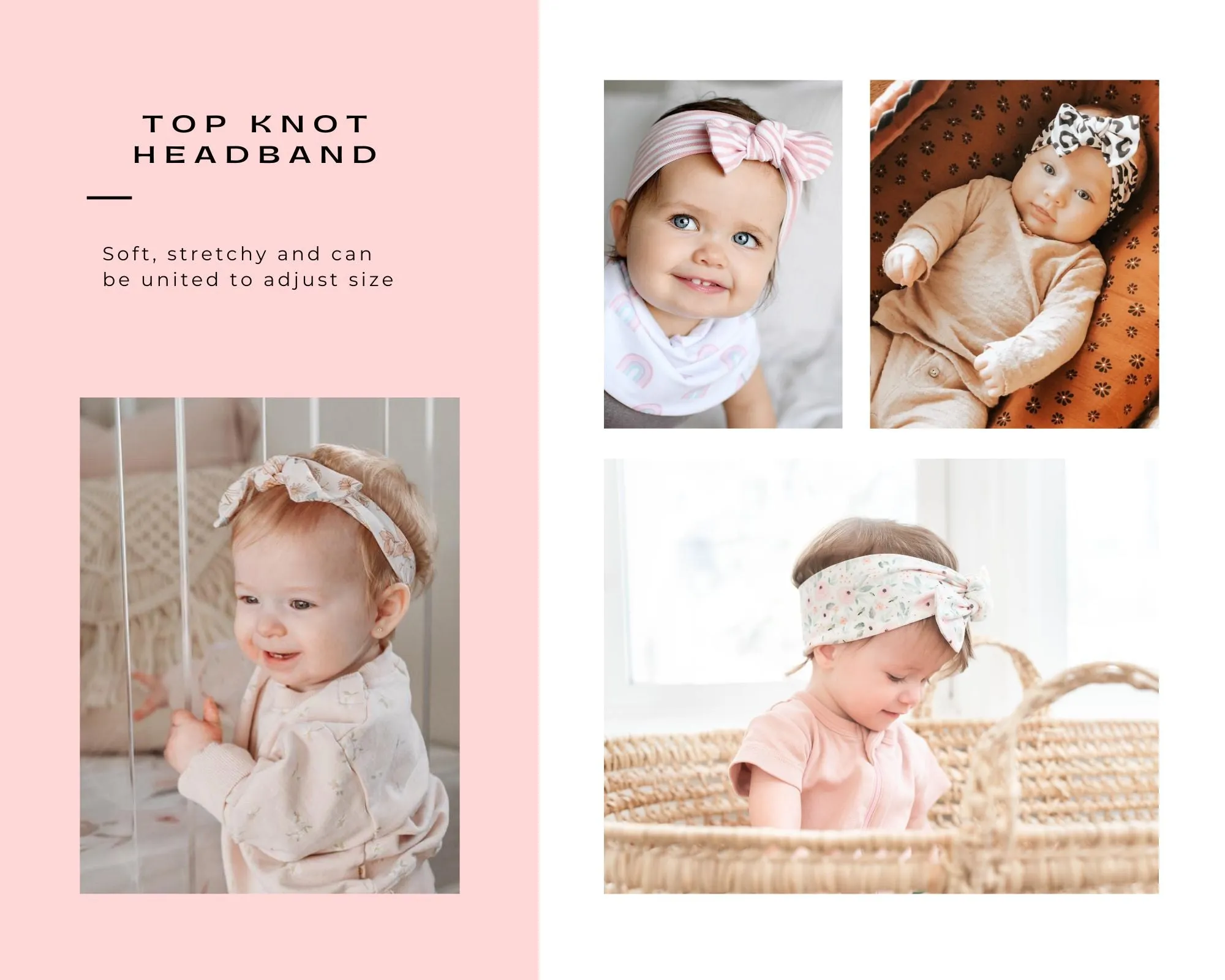 Top Knot Headband -  Sunset - NEWBORN TO ADULT