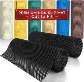 Two Rolls of Anti-Slip Grippers (190 x 30cm) - Ideal for Securing Rugs, Carpets, and Shelf Drawer Liners.