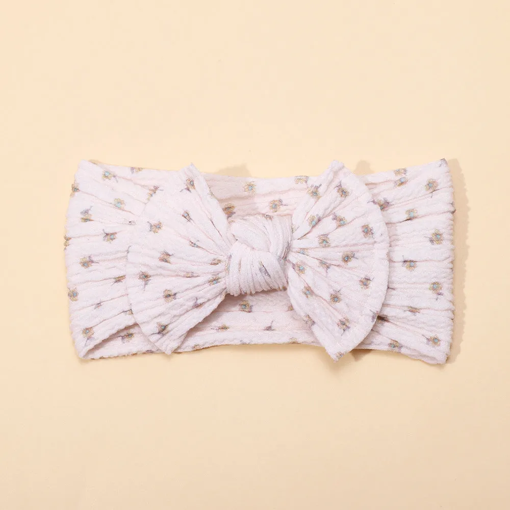 Wholesale Printed Bow Fabric Children's Headbands