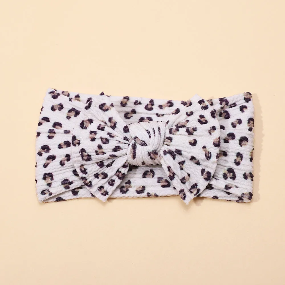 Wholesale Printed Bow Fabric Children's Headbands
