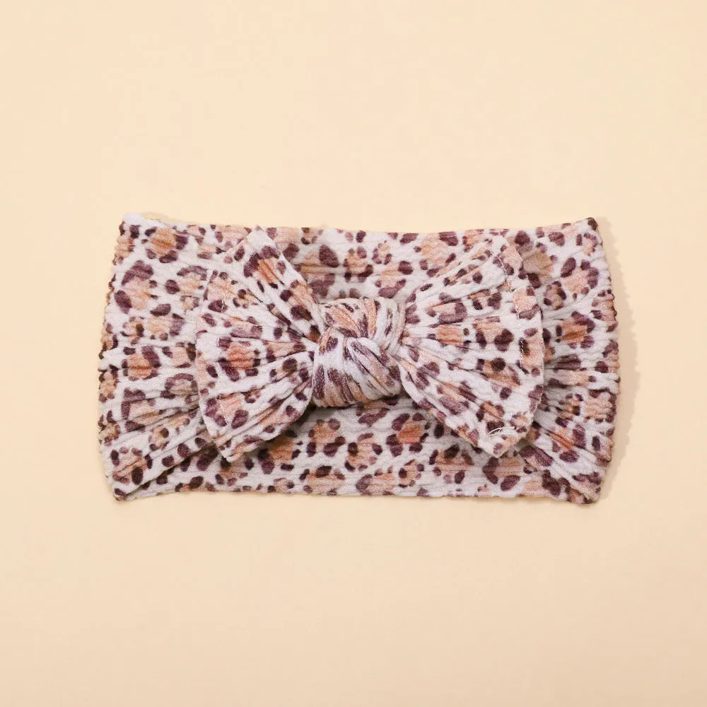 Wholesale Printed Bow Fabric Children's Headbands