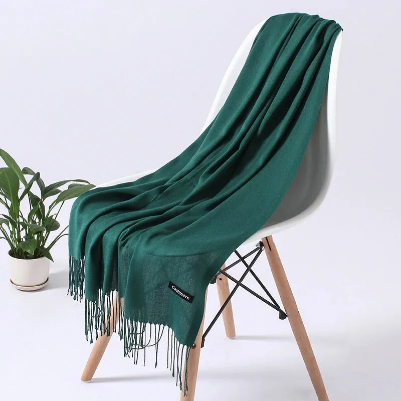 Women Overized Scarf Cashmere Like Wrap