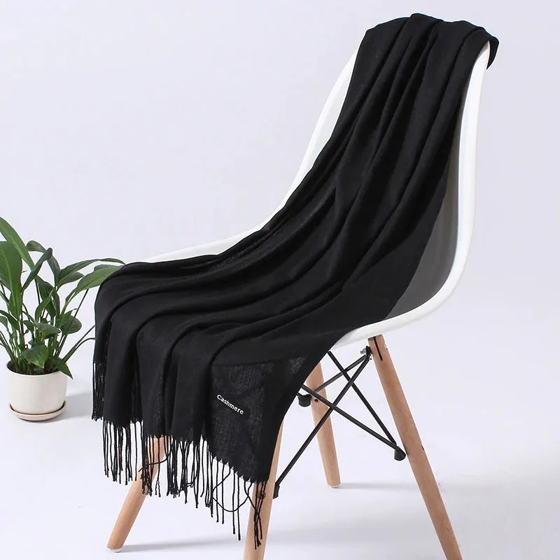Women Overized Scarf Cashmere Like Wrap