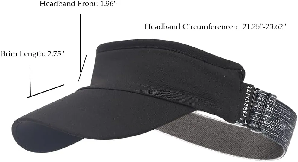 Women Sun Sport Visor Hats for Running,Tennis,Golf - Adjustable & Lightweight