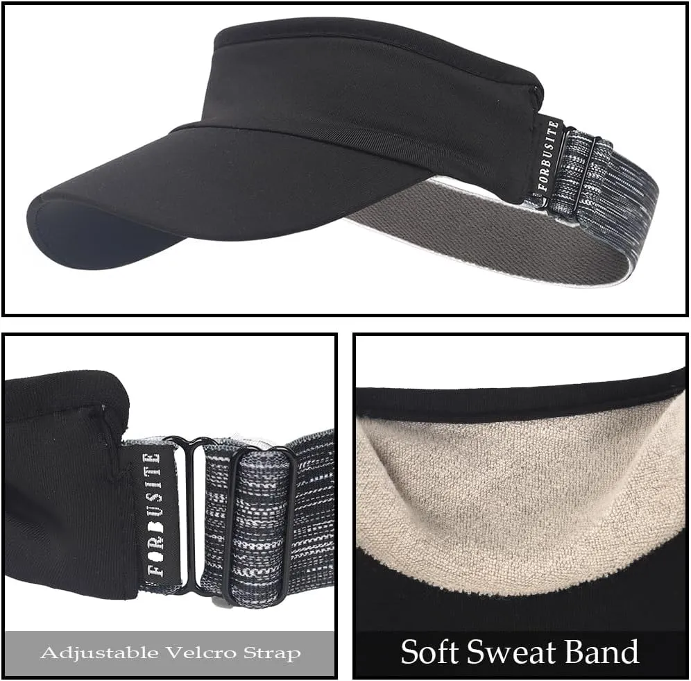 Women Sun Sport Visor Hats for Running,Tennis,Golf - Adjustable & Lightweight